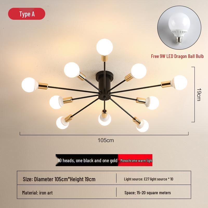 Nordic LED Ceiling Light: Modern Minimalist Design for Bedrooms & Living Rooms