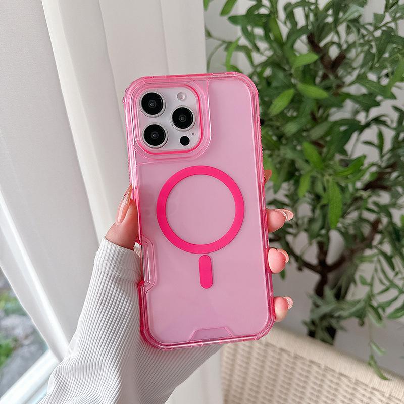 Drei-in-Eins Magnetische Handyhülle für IP16pro 16 Pro Max Zweite Generation Buntes PC