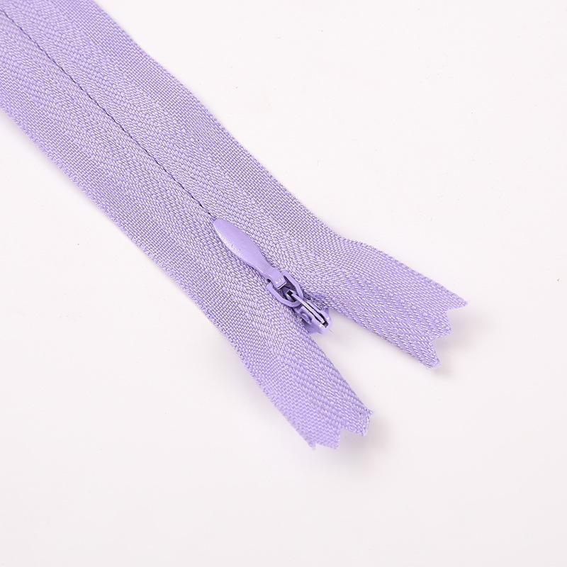 Zinc Alloy Pull Tab No. 3 Invisible Nylon Edge Zipper