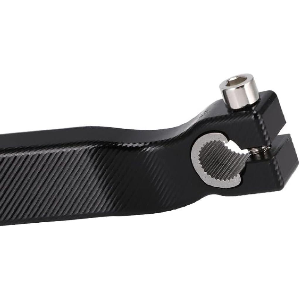 JFG RACING Motorcycle Gear Shifter Shift Lever Folding Tip CNC for KLR 650 KLR650 2021-2023 Black