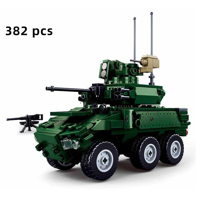 Military Vehicles Tank Sets SWAT Army City Police T34 Model Building Blocks DIY Brick Kids Toys Classic World War II WW2