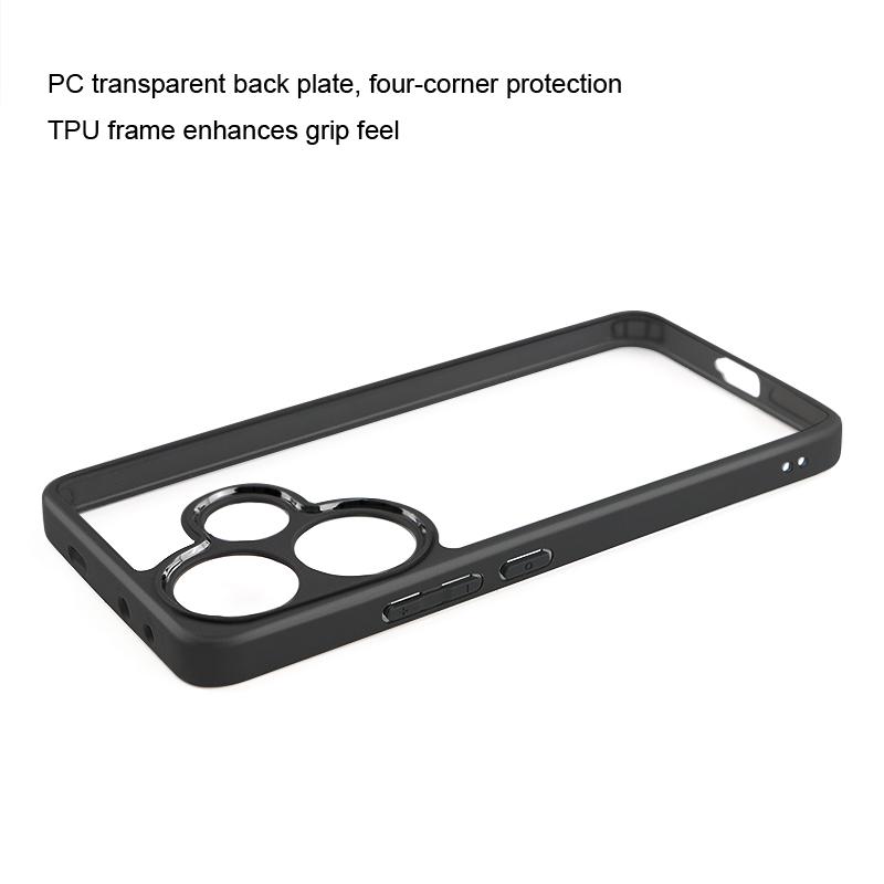 For Xiaomi Poco F6 Case Luxury Silicone Tranperant TPU Cover Xiaomi Poco F6 Pro Case Shockproof Phone Protector Poco F6 Cover