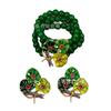 Dragonfly Lotus Leaf Earrings With Enamel Pearl Inlay Elegant Vintage Jewelry By Weight Versatile Fashionable