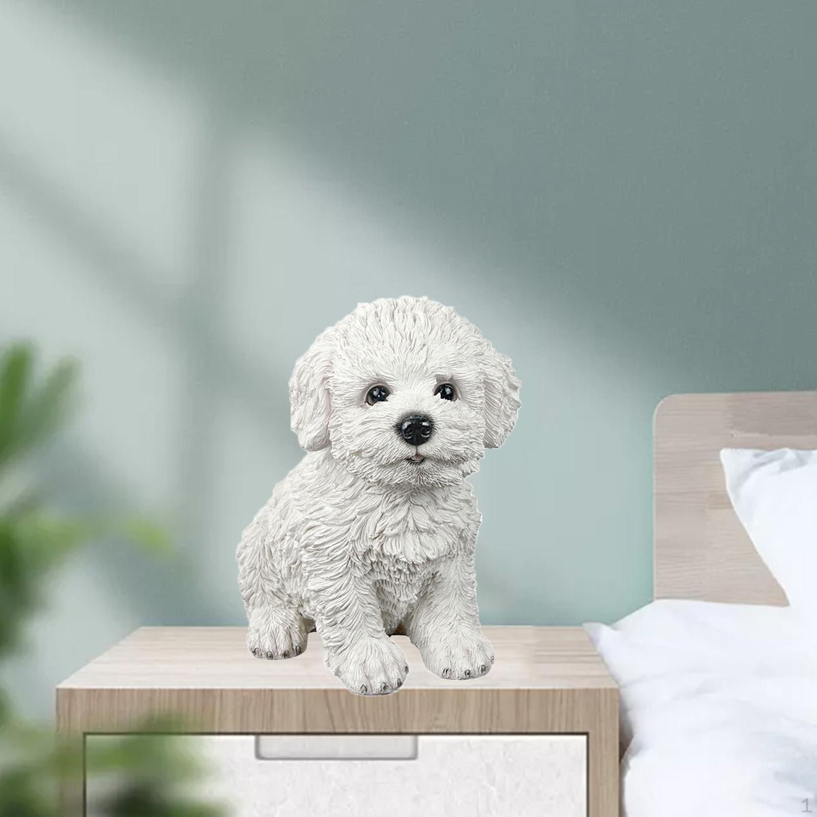 

Figurine Animal Statue Decorative Sculpture Resin Collection for Home Desktop Bedroom Decoration білий