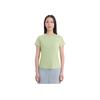 Under Armour Soft Breathable Simple Solid Color Pullover Round Neck Short Sleeve T-Shirt Women tops Vintage-Light-Green 1386400-383