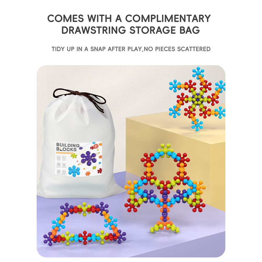 Set di Blocchi da Costruzione Fiore di Prugno Puzzle 3D per Bambini Giocattolo Creativo Fai da Te Regalo