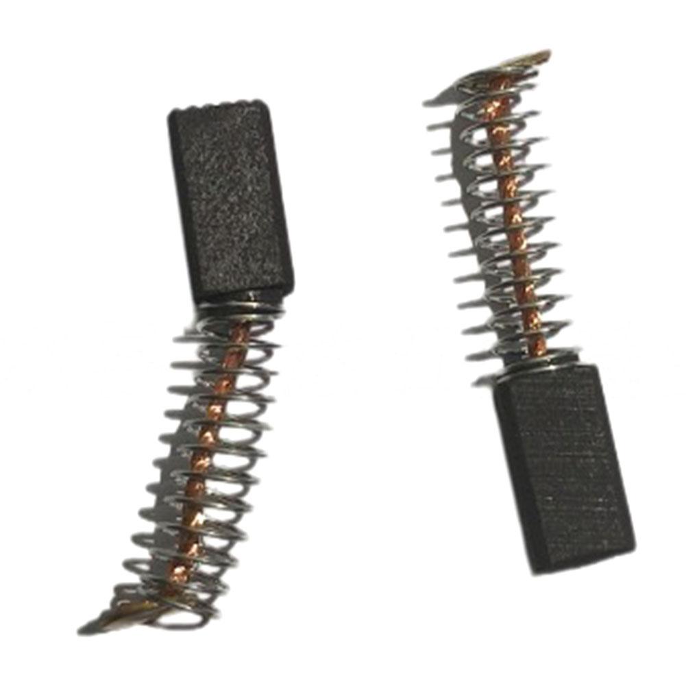 Ersättningskolborstar 2 st 6,2x6,2x11,5 mm för elverktygsmotor med tråd och borstfjädrar för motorstabilitet