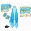 Belly Dance Costumes Halloween Indias Dance Outfits Coins Belly Dance Hip Scarf Chiffon Head Scarf,2 Coin Wrist Bracelets