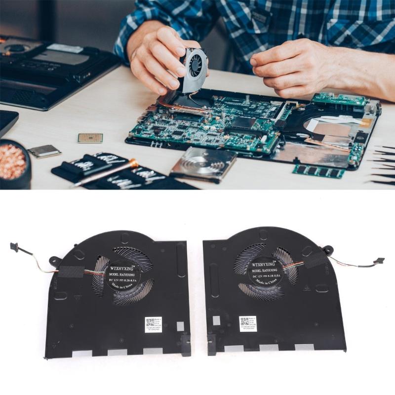 Replacement CPU GPU Cooling Fan For M17 P45E Laptop Optimized Thermal Dissipation