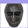 Silver And Copper Colored Closed Mouth Bell Toll Mask For Halloween Scary Costume Parties