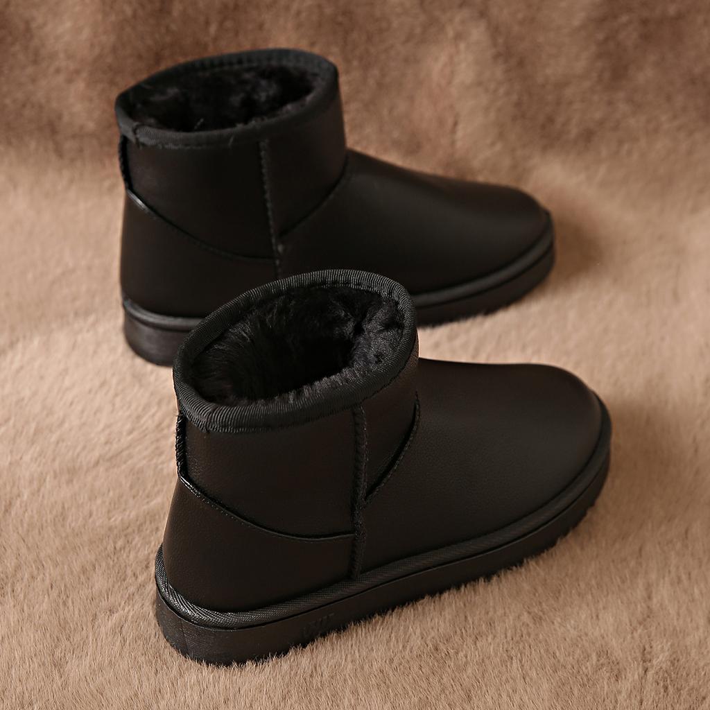 Snow Boots New Autumn and Winter Tube Birthday Practical Warm Thickened Velvet Large Cotton Shoes Women