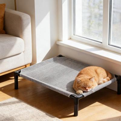 Elevated Cat Bed Pet Detachable Comfortable Hammock Sleeping Lounger Cot for Outdoor Cats