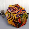 1pc Swirls Abstract Automatic Open/Close Umbrella, Portable Folding Umbrella, Compact Travel Umbrella for041