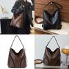 Spacious Pu Tote Bag For Women Fashionable Retro Style Large Capacity Crossbody Shoulder Bag