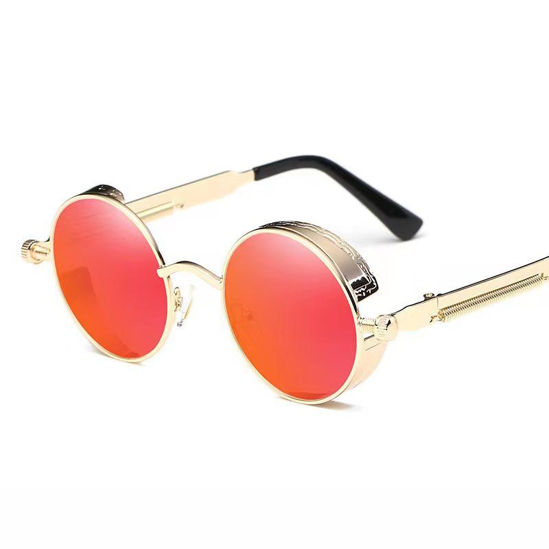 Retro Punk Cross-Mirror Sunglasses: Stylish Hip-Hop Eyewear for Men and Women