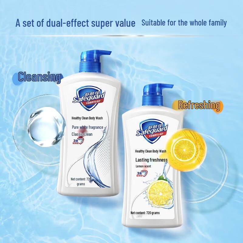 Safeguard Pure White Lemon Fresh Body Wash