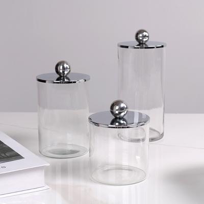 Barattolo Decorativo Moderno Semplice Contenitore Per Perline Punti Bottiglia di Vetro Tavolo da Pranzo Credenza Ingresso Barattolo per Caramelle Decorazione Stanza Modello
