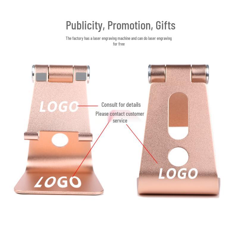 Aluminum Alloy Foldable Phone & Tablet Stand - Portable Desktop Holder