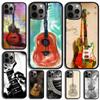 Guitar Instrument Music Phone Case Cover For iPhone 17 Air 15 Pro MAX 16 Plus 14 12 11 13 Coque