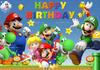 Mario Bros Cartoon Backdrop Classic Game Kids Birthday Party Decor Baby Shower Supplies Boys Photo Background Props