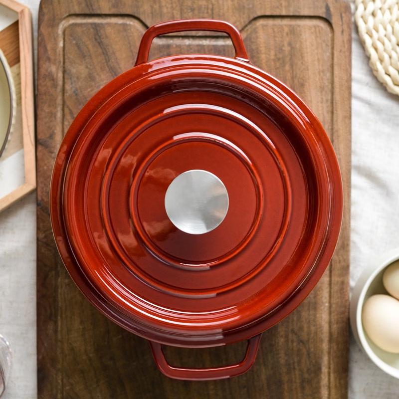 Cast Iron Enamel Stew Pot