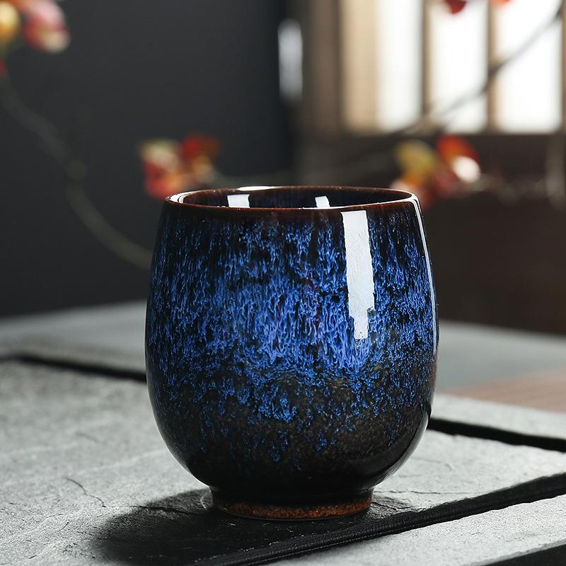 Wholesale Reusable 150ml Chinese Kung Fu Kiln Change Ceramic Home Tea Cup Japanese Style Ceramic Clay Tea Service Cup