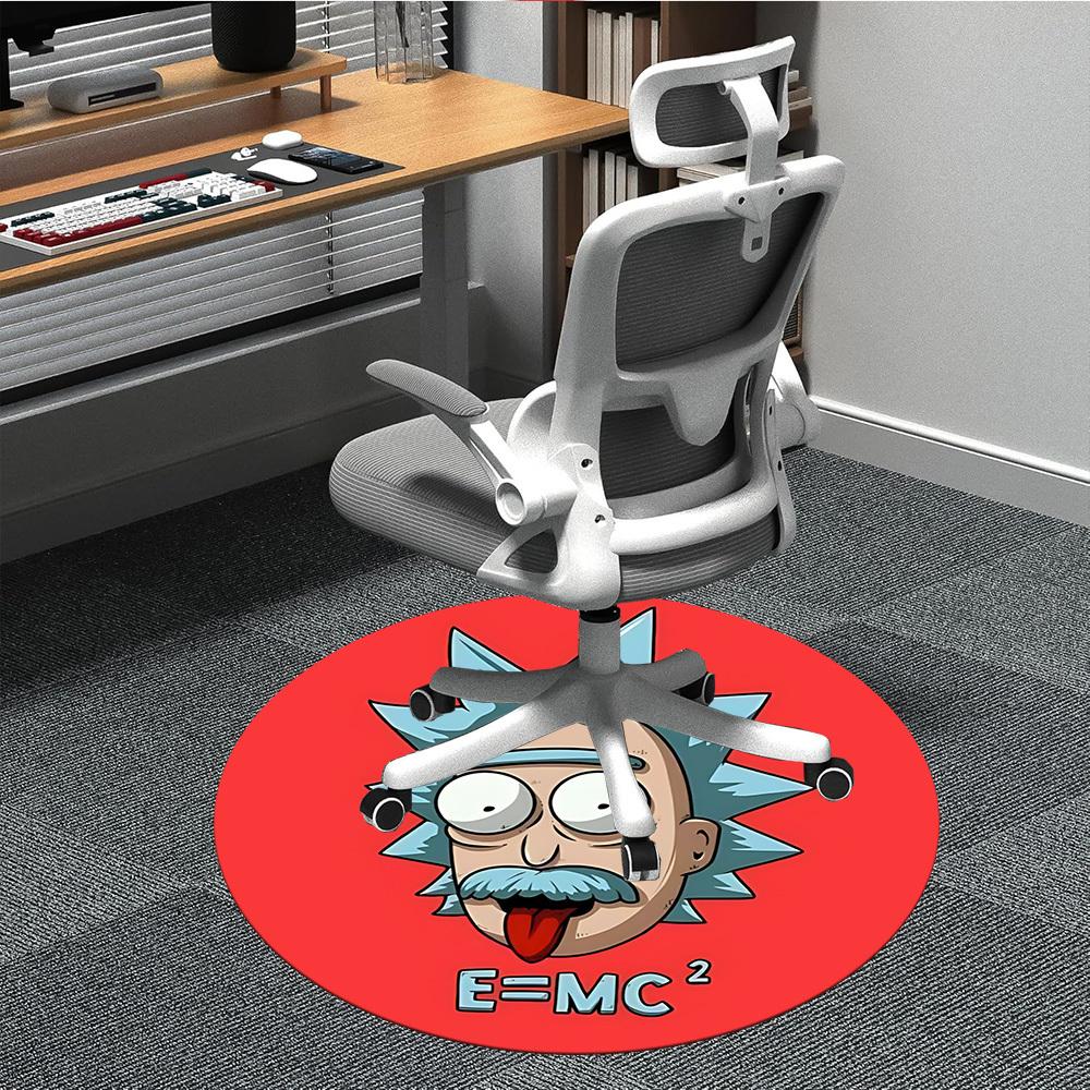 

Rick and Morty Office Round Area Rug, Indoor Mat Suitable For Office,Bedroom Living Room Home Decor, Room Deco a0908166 80cm by 80cm