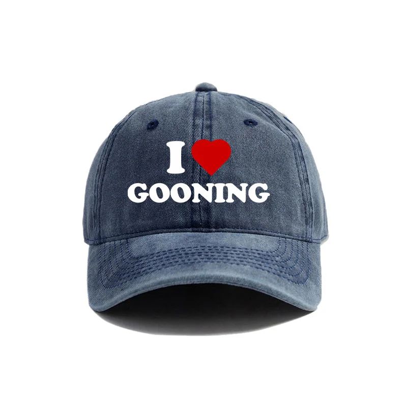 

Funny I Love Gooning Printed Baseball Cap Humor Trucker Cap Unisex Outdoor Sun Protection Cycling and Fishing Hat Fashion Adjustable
