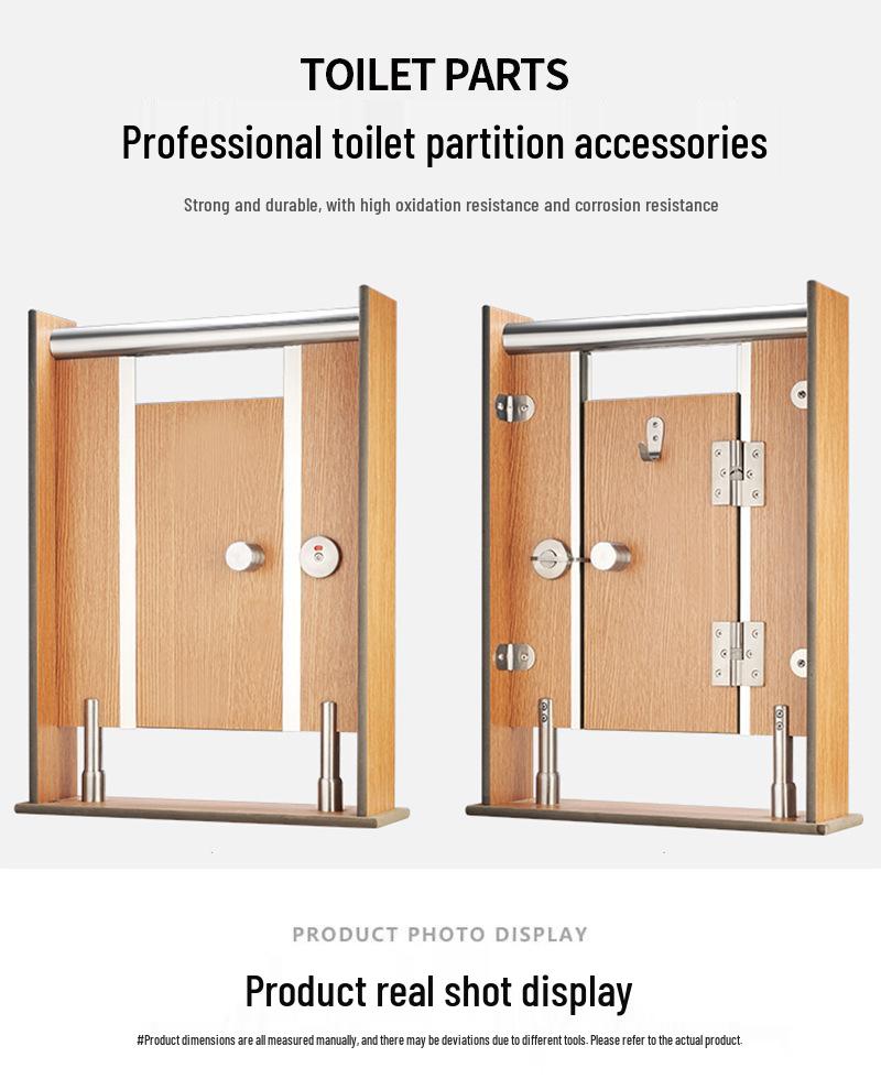 Stainless Steel Indicator Lock for Public Toilet Cubicles with Handle Latch