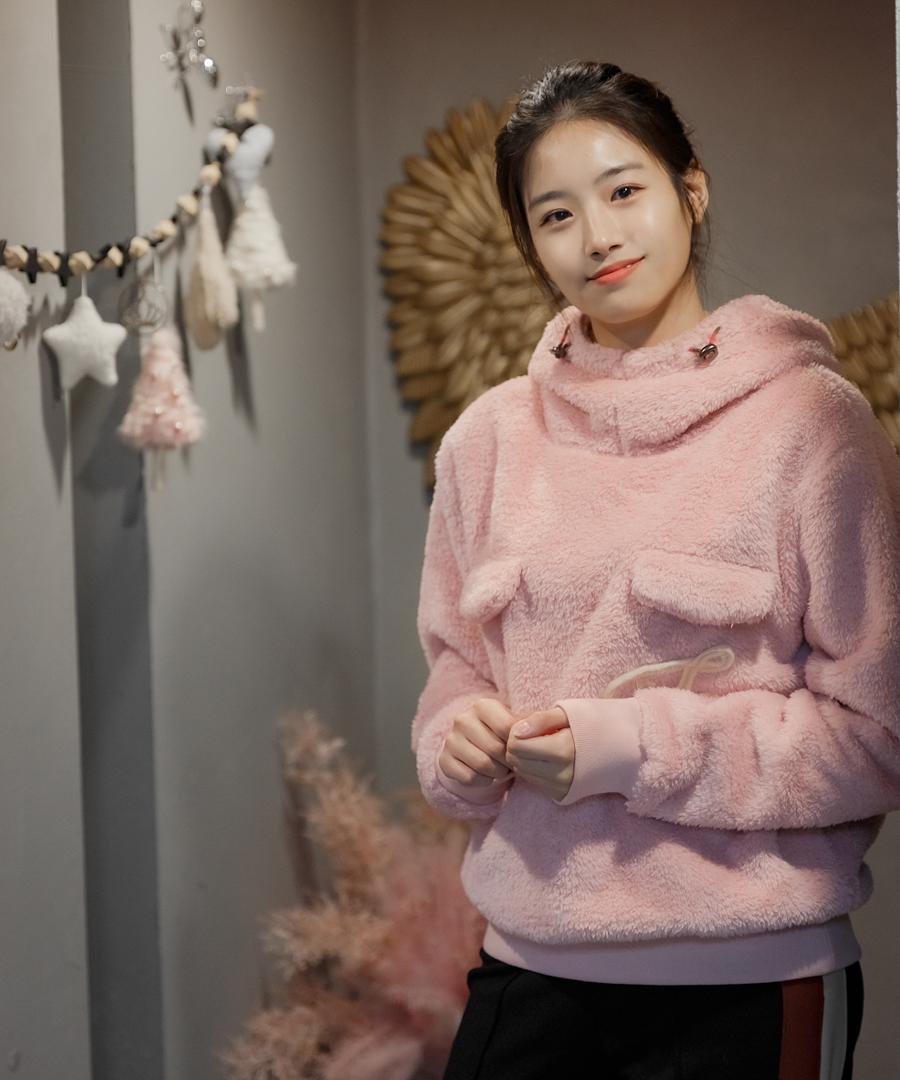 Cetu Fleece Hoodie Pink/Free