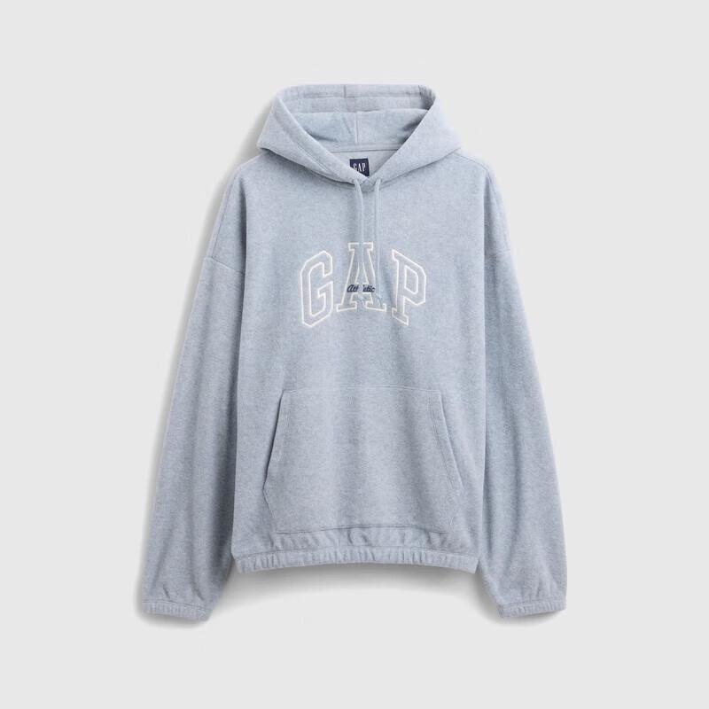 GAP Unisex Embroidered Logo Fleece Hoodie