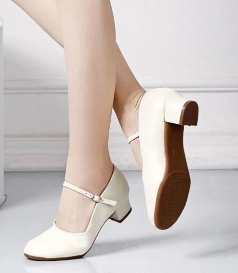 

Square Dance Shoes With Soft Heel 38 бежевий