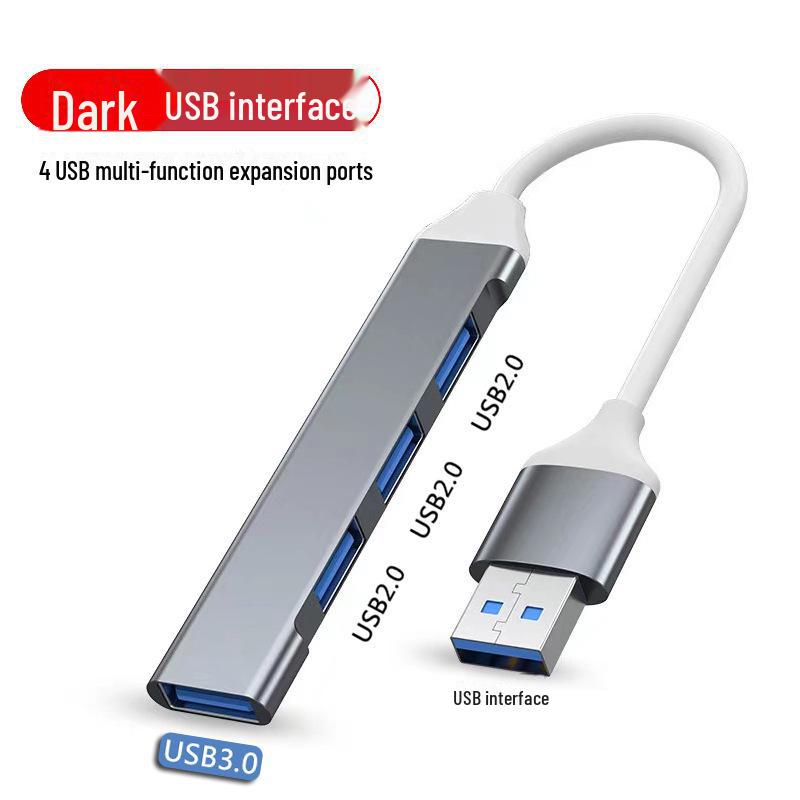 

Концентратор USB 3.0 с задним зажимом и разветвителем питания — док-станция расширения с 1 по 4 порта