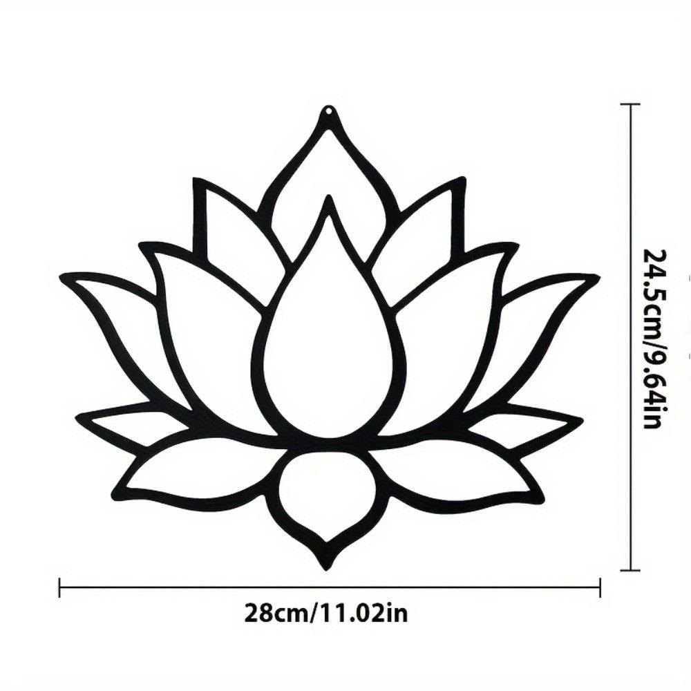 Lotus Metal Wall Art Elegant Home Decor Christmas Gift Wall Hanging Accent Festival Statue Decor