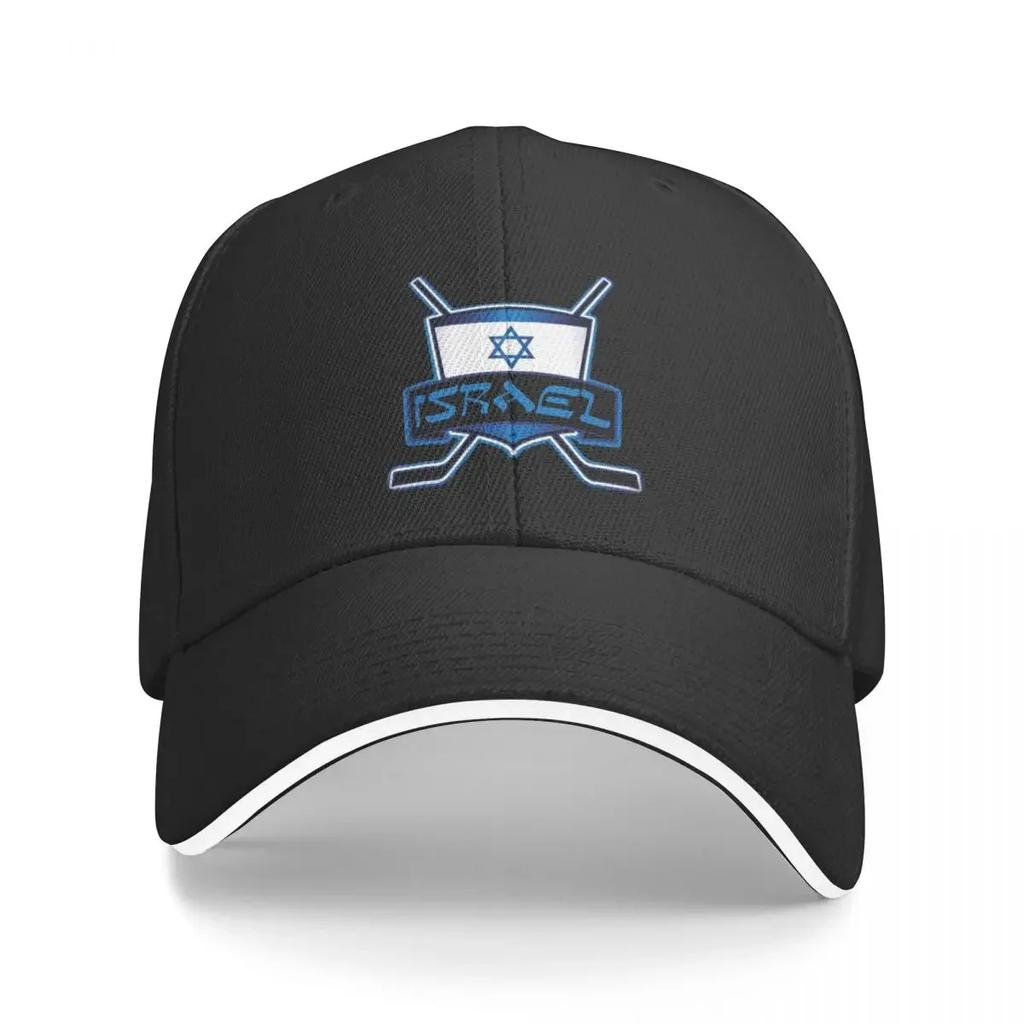 Israel Hockey Flag Logo Cap Casual Baseball Caps Adjustable Hat Hip Hop Summer Unisex Baseball Hats Customizable Polychromatic