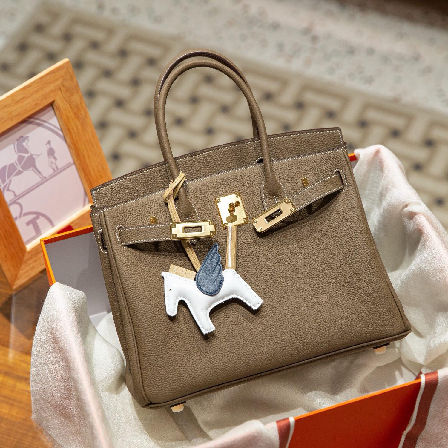 

Сумка-трансформер из коровьей кожи Togo с внутренним швом Safi Thread Platinum с высокой вместимостью 25/30 через плечо 30x17x22cm серый