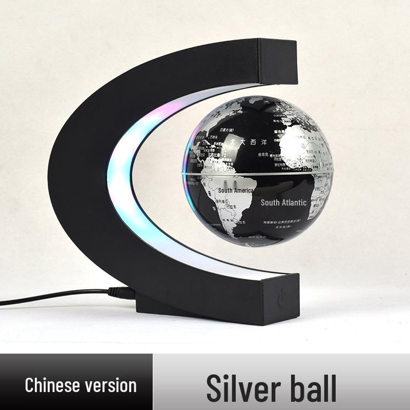 High-End Magnetic Levitation Globe: Creative Black Technology Home Décor and Unique Birthday Gift