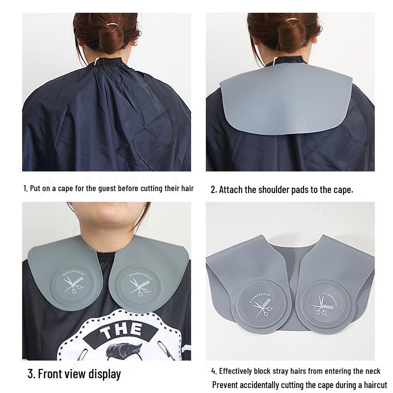 Silicone Haircutting Cape - Non-Stick, Anti-Hair Fragment, Neck Cover for Dyeing, Perming, Salon & Hairdressing