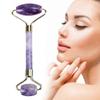 Roller Gua Sha, Amethyst Jade Face Roller Skin Care Tools,Beauty for Facial Massager,Eye Roller For Puffy Eyes,Self Care