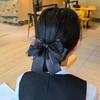 Cloth Bowknot Hair Bun Bow Hairgrips Cover Net Vintage Korean Bun Snood  Bank Staff