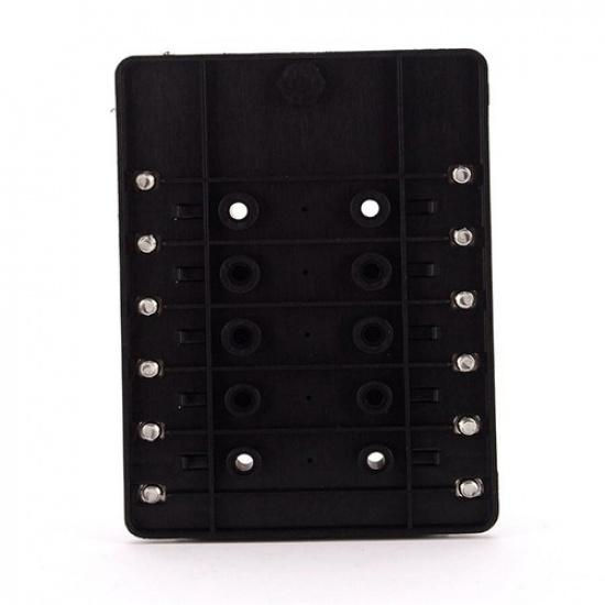 12Way Fuse Box Car Blade Fuse Holder Red LED Indicator Cover For Marine Boat RV