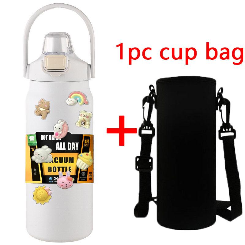 1.5L Nerezová Termo Láhev Velkoobjemová Termo Voda Přenosný Vakuový Hrnek Termoska 1500ml Izolovaný Pohár Tumbler