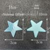 100-Piece 2-3cm Fluorescent 3D Star Wall & Refrigerator Glow Stickers