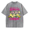When Life Gives You Lemons Make Prints Washed TShirt Womens Cotton Tops Distressed ONeck Comfortable T Shirts Summer Clothes