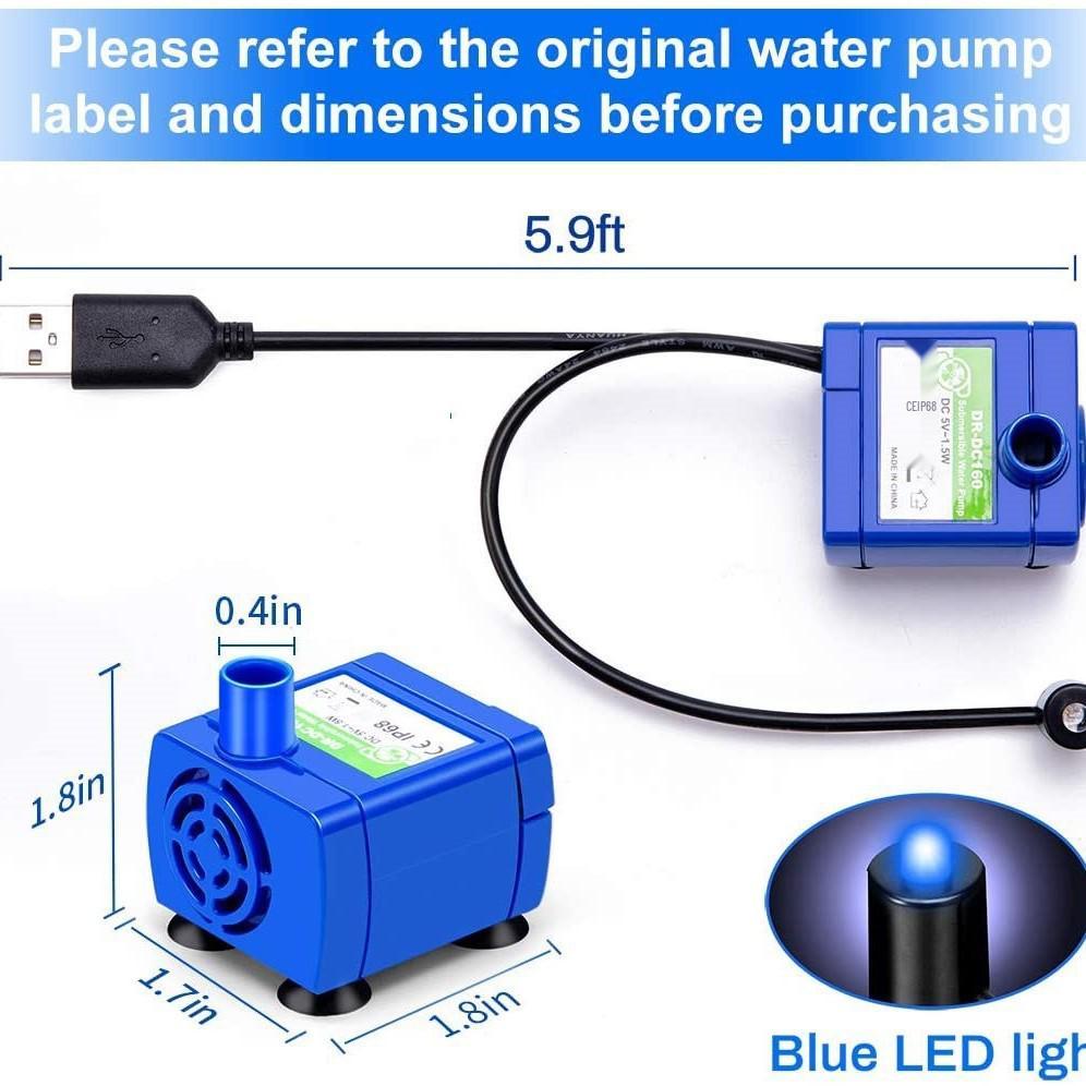 Pet Water Dispenser USB DC Pump with LED Sensor