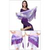 Flashy Belly Dancing Hip Wrap with Fringes Sparkly Waist Chain Hip Scarf