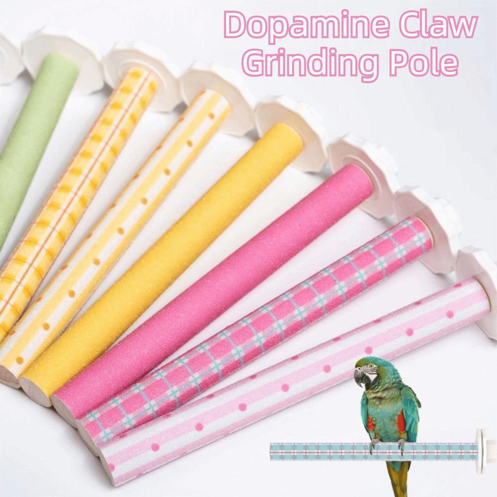 Frosted Perch Parrot Claw Grinding Rod Wear-resistant Easy Installation Bird Station Rack Non-slip Beak Nail Grinder