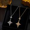 Sweet And Edgy Cosmic Star Titanium Steel Necklace For Women Luxury Elegant Pendant Chain Versatile Accessory