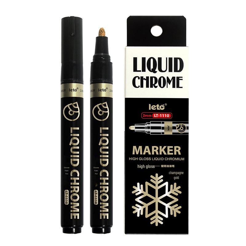 Non-Fading Oil-Based Waterproof Paint Pen for Graffiti, Tire, Glass & Rust-Proof Touch-Ups