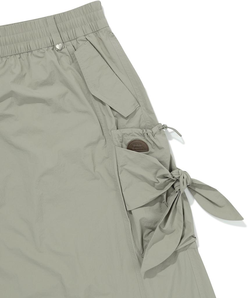 Bbc Earth Rough Ribbon Skirt Light Khaki